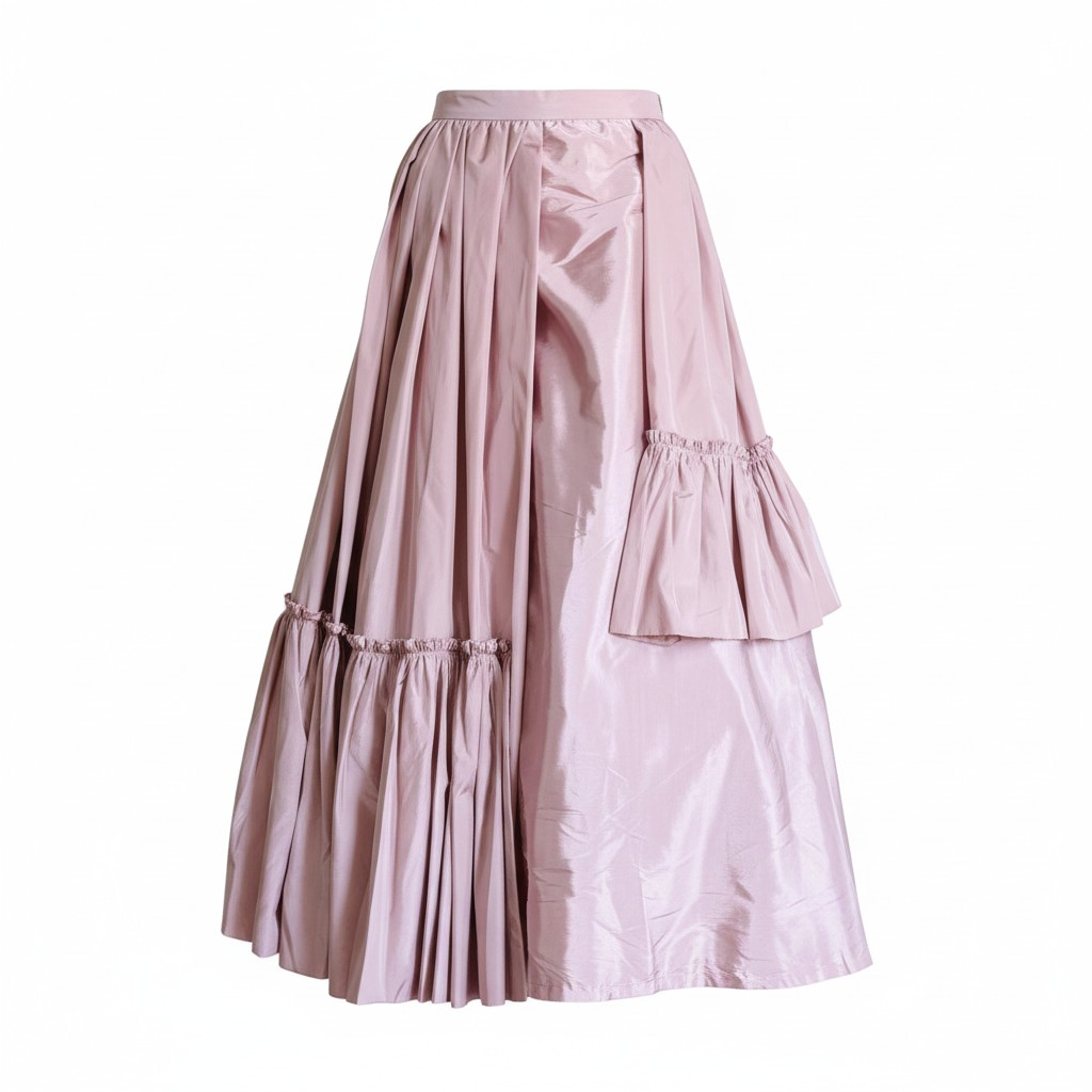 [UNEVEN SCALES OF JUSTICE] Asymmetric midi skirt